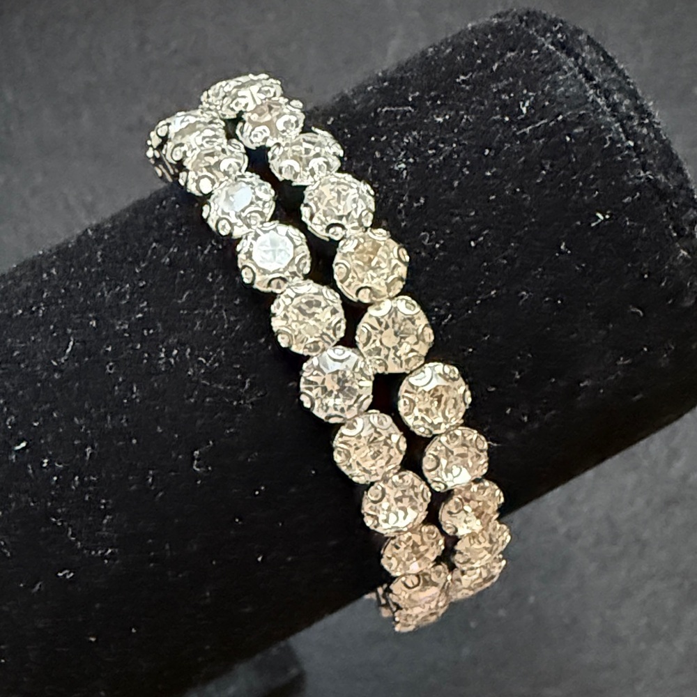Elegant Rhinestone Silver Women's Bracelet